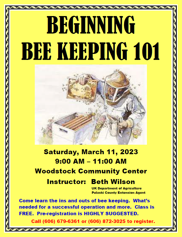 Beekeeping 101 flyer