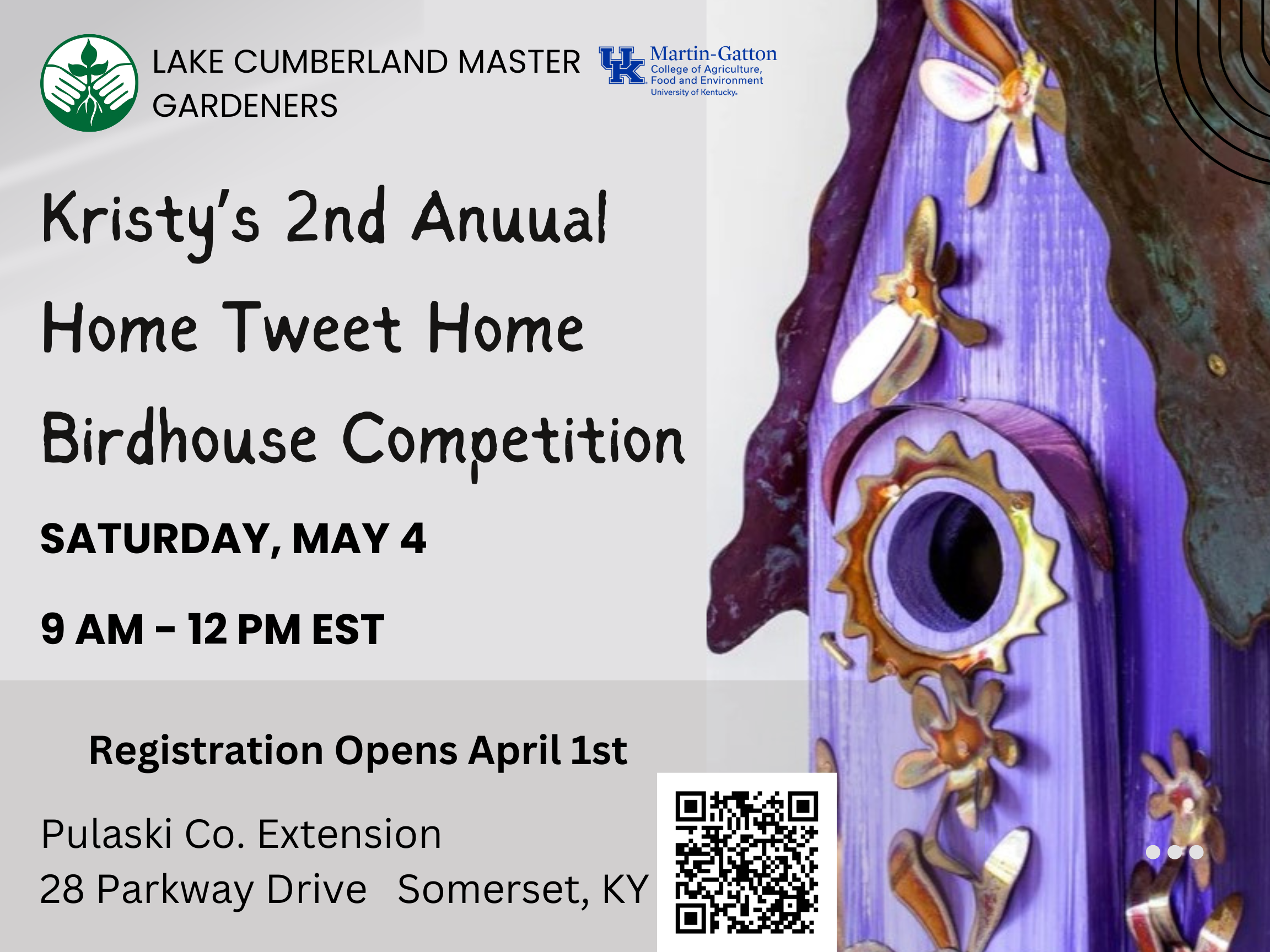 Birdhouse Competition flyer
