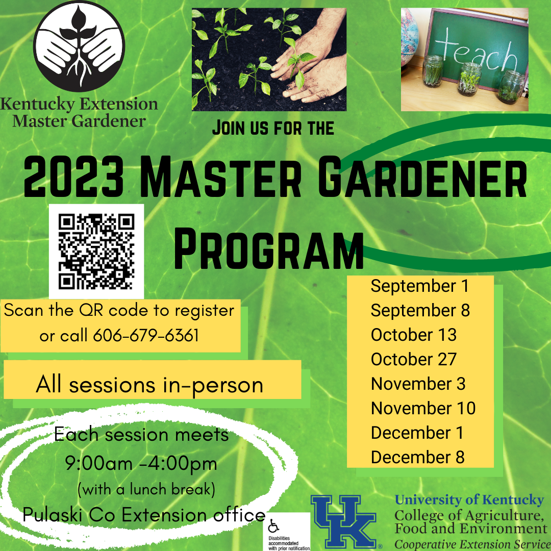 2023 Master Gardener program