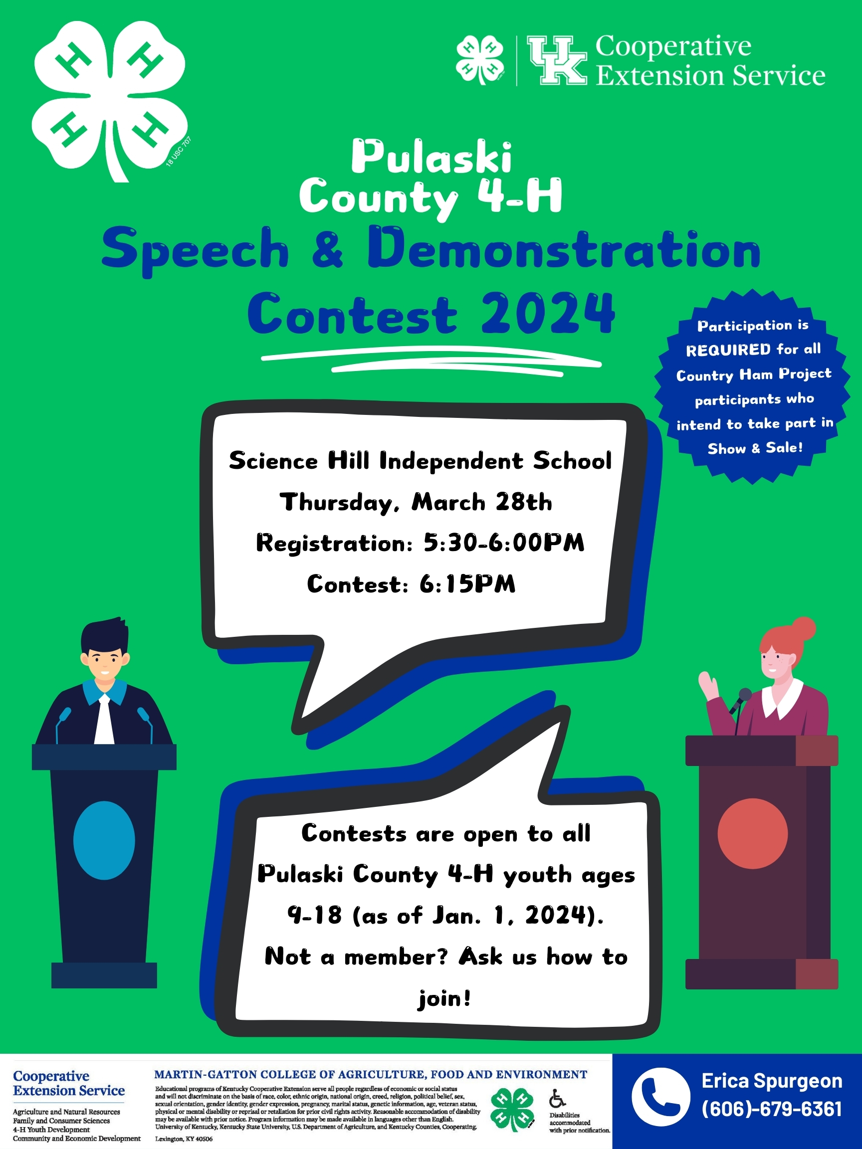 speech contest flyer